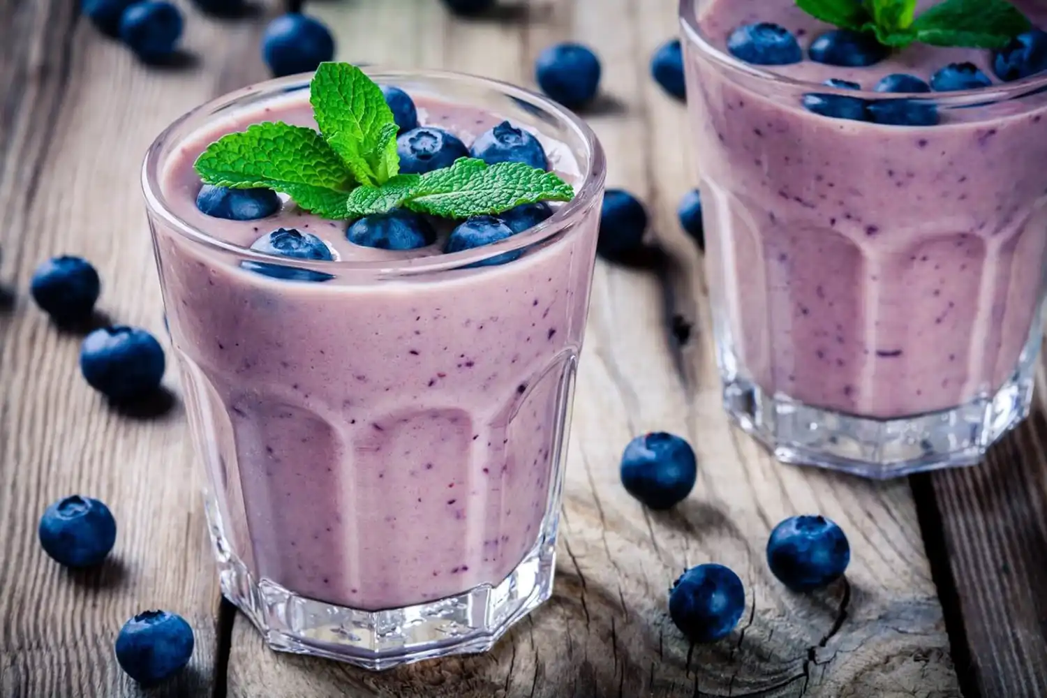 Smoothie cu afine pentru mic dejun